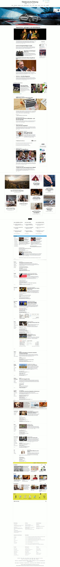 Die neue Homepage der Sddeutschen
Screenshot: Netzpresse