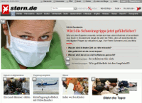Die neue Stern.de-Homepage. Klicken Sie auf Zoom, um den gesamten Seiten-Scroll zu sehen.
Netzpresse-Screenshot