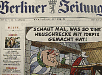 Ausriss: Berliner Zeitung vom 15. Oktober 2005 Foto