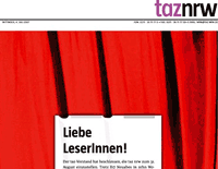 Der Vorhang fällt für die taz NRW. Ausschnitt der Titelseite des Lokalteils vom 4. Juli 2007
Foto: Archiv Netzpresse