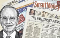 Es l�chelt der neue Verleger. Solche Headcuts sind ein Markenzeichen des Wall Street Journals. Ob Rupert Murdoch diese und andere Eigenheiten respektieren wird?
Aus: Wall Street Journal