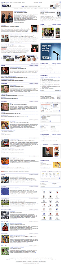 Blütenweiß statt Depri-Blau: Der modernisierte Online-Auftritt der FAZ
Screenshot: faz.net