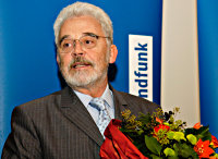 Blumen fr den neuen Intendanten Willi Steul
Foto: Deutschlandradio-Bettina Straub