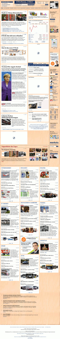 Die neue FTD.de (Flash-Elemente ausgeblendet)
Screenshot: Netzpresse