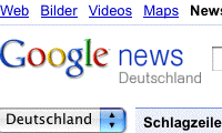 Obskures Objekt verlegerischer Begierde: Google News
Screenshot: Netzpresse