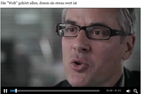 Chefredakteur Jan-Eric Peters erklrt in einem Promo-Video, warum man fr Die Welt online zahlen soll 
Foto: Netzpresse (Screenshot)