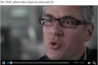 Chefredakteur Jan-Eric Peters erklärt in einem Promo-Video, warum man für Die Welt online zahlen soll
Foto: Netzpresse (Screenshot)